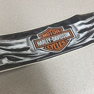 Harley-Davidson Black and Orange Logo Sticker